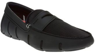 Swims New Mens Black Penny Loafer Rubber Shoes Boat Slip On