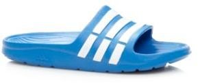 adidas Boy's blue stripe flip flops