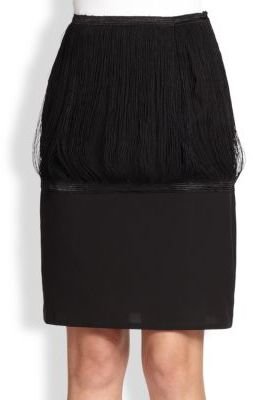 J.W.Anderson Silk Fringe Skirt