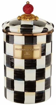 Mackenzie Childs Mackenzie-childs Large Courtly Check Enamel Canister