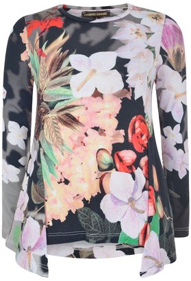 Roberto Cavalli Girls Viscose Floral Print Top