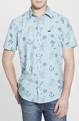 Hurley 'Maloney' Short Sleeve Print Woven Shirt