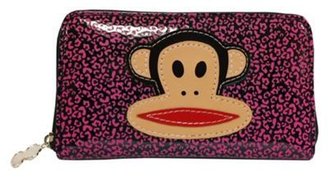 Paul Frank Pink leopard print Julius monkey large purse