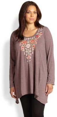 Johnny Was Johnny Was, Sizes 14-24 Brielle Handkerchief Tunic