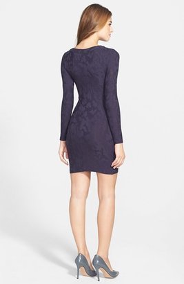 French Connection Camouflage Jacquard Body-Con Dress