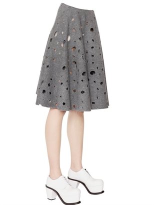 J.W.Anderson Felted Wool Skirt