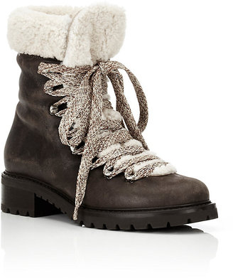 Barneys New York Women's Shearling-Lined Garnet Ankle Boots