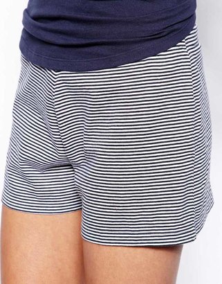 Esprit Essential Stripe Pyjama Tank Top And Shorts Set