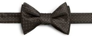 Saks Fifth Avenue Metallic Dot Silk Bow Tie