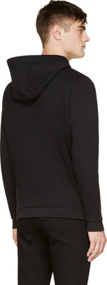 Paul Smith Red Ear Black Embroidered Hoodie