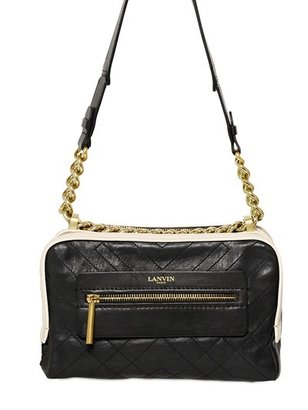 Lanvin Padam Chain Quilted Leather Shoulder Bag
