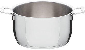 Alessi Casserole Pot, Mirror Polished Stainless Steel, 24cm, by Jasper Morrison