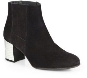 Pedro Garcia Xanti Suede Mirrored-Heel Ankle Boots