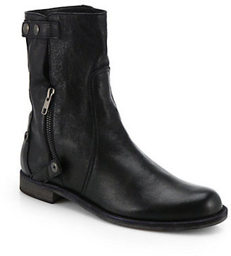 Ld Tuttle The Strike Mid-Calf Leather Moto Boots