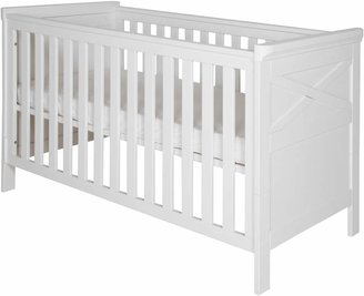 House of Fraser Kidsmill Savona White Cot bed 70 x 140 with cross