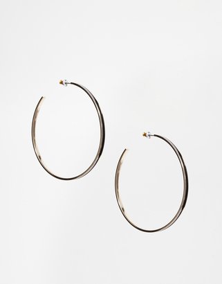 French Connection Green Hoop Earrings
