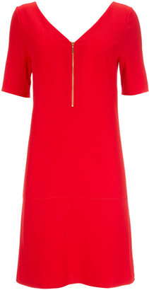 Wallis Red Zip Front Dress