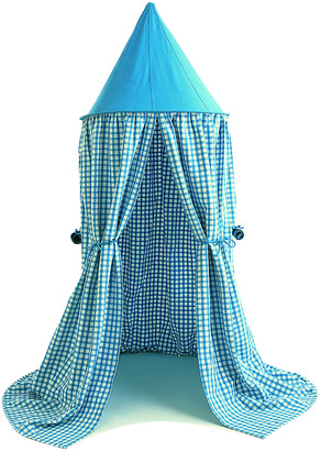 Sky Blue Gingham Hanging Tents