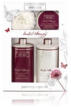Baylis & Harding Skin Spa Herbal Therapy Collection - Mulberry, Hollyhock & Thyme Body Radiance Set