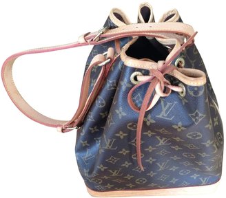 Louis Vuitton Brown Leather Handbag Noé