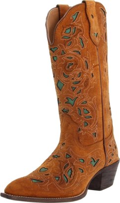Laredo Women's Crazy Horse Cut Out Cowboy Boot