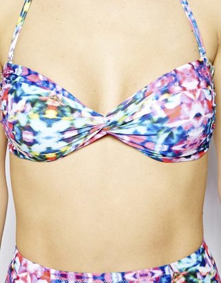 ASOS Prism Print Bandeau Bikini Top