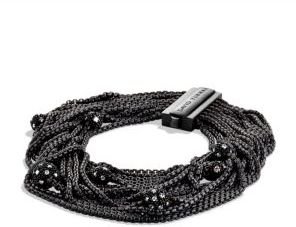 David Yurman Sixteen-Row Chain Bracelet with Diamonds