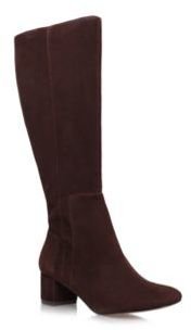 Nine West Brown 'Facts' low heeled boots