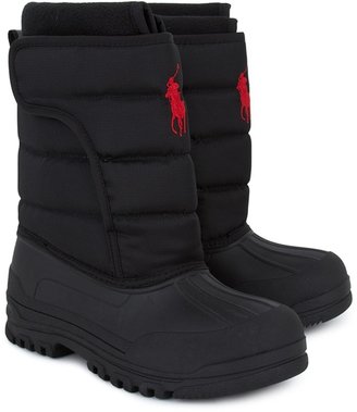 Ralph Lauren Black Branded Snow Boots