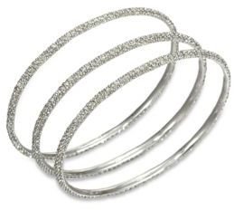 ABS by Allen Schwartz Pavé Bangle Bracelet Set