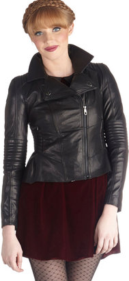 Steve Madden The Wheel Thing Leather Jacket