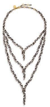 Erickson Beamon Temptress Crystal Draped Multi-Row Necklace