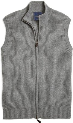 Brooks Brothers Cashmere Full-Zip Vest