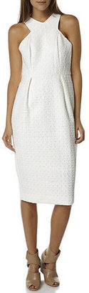 Bebe Sydney White Lies Womens Fitted Dress