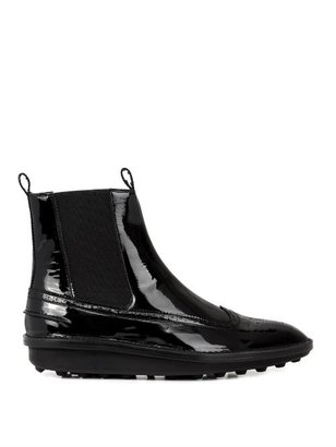 Balenciaga Patent-leather brogue ankle boots