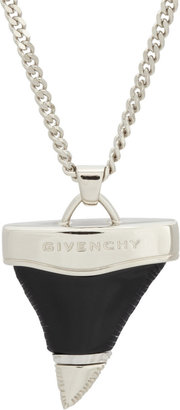 Givenchy Resin Shark Tooth Pendant Necklace