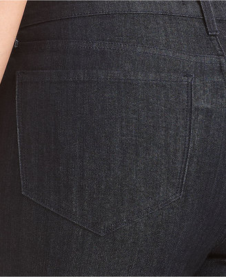 NYDJ Plus Size Devin Rhinestone Cropped Jeans, Dark Enzyme Wash