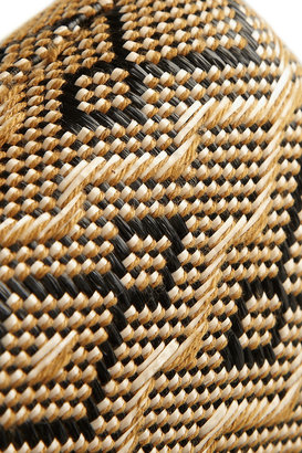 Kotur Morley patterned raffia box clutch