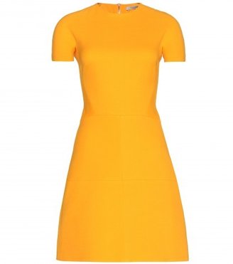Victoria Beckham Silk And Wool-blend Crepe Dress