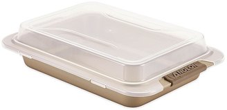 Anolon Advanced 9" X 13" Covered Cake Pan In Bronze