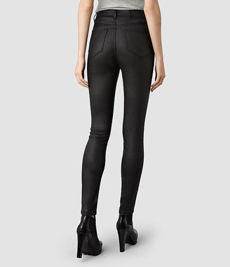 AllSaints Stilt Jeans/Black Coated
