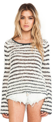 Free People Downy Stripe Pullover