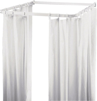 Shower Frame and Curtain Set - White.