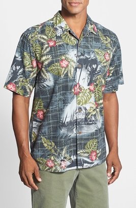 Tommy Bahama 'Beach Mode' Original Fit Silk Campshirt