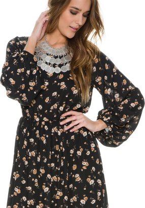 Swell Whimsical Ls Floral Dress