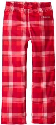 Calvin Klein Big Girls'  Classic Plaid Pajama Pant