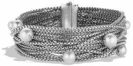 David Yurman Sixteen-Row Chain Bracelet with Pearls