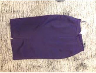 Christian Dior Purple Silk Skirt