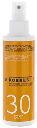 Korres Yoghurt Sunscreen Face & Body SPF 30