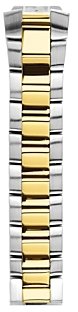Philip Stein Teslar Stainless Steel/Yellow Goldplated Watch Bracelet, 18 mm or 20 mm